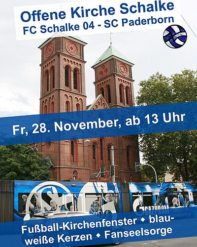 Am Freitag, 28. November, ist Heimspiel in Schalke. ⚽‎
Ab 14 Uhr ist die Offene Kirche Schalke geöffnet.‎
Wer auf dem...