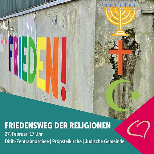 Am 27. Februar findet der alljährliche Friedensweg der Religionen statt, zu dem der interkulturelle und interreligiöse...